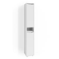 BADSCHRANK Ruben Weiß 30 x 192.5 cm - Weiß, Holzwerkstoff (30/192.5/30cm) - Vicco