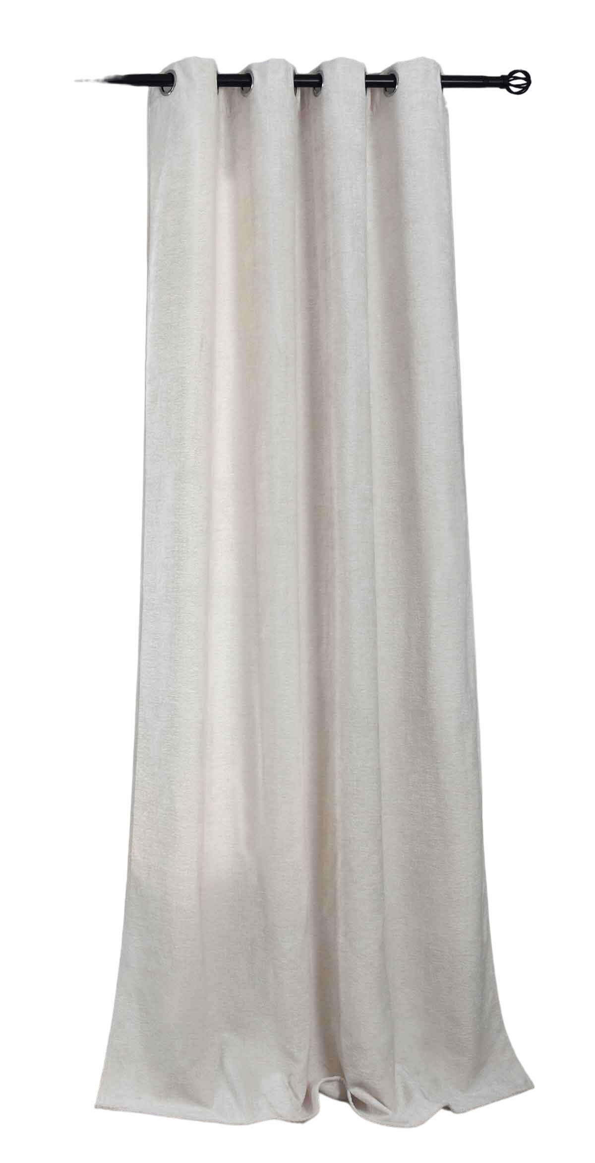VORHANG NÜRNBERG HxB 245x135 cm Weiß - Weiß, Textil (135/245/245cm) - Gardinenbox