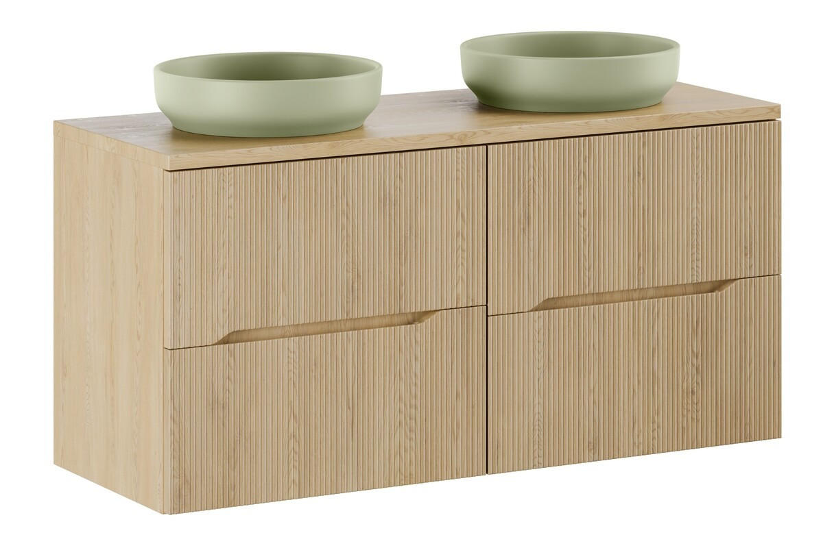 BADMÖBEL-SET 5 Teile -Nordic Cremona N BM392 in Cremona-Eiche - Eichefarben, Holz (120/59/46cm)