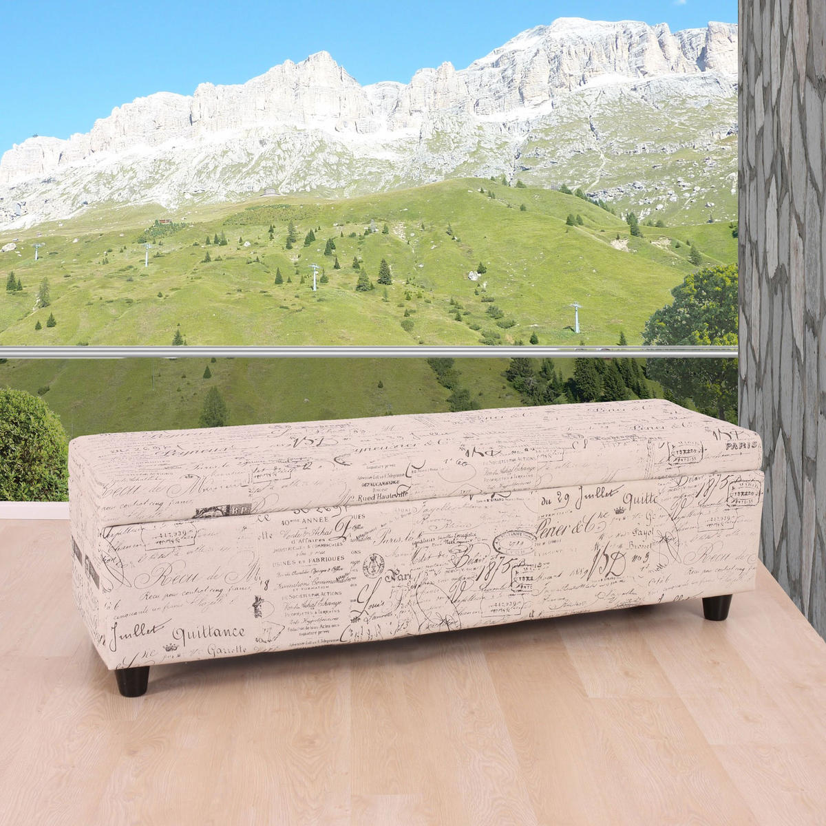 AUFBEWAHRUNGS-TRUHE Cremeweiß - Weiß, Textil (114/45/45cm) - MCW