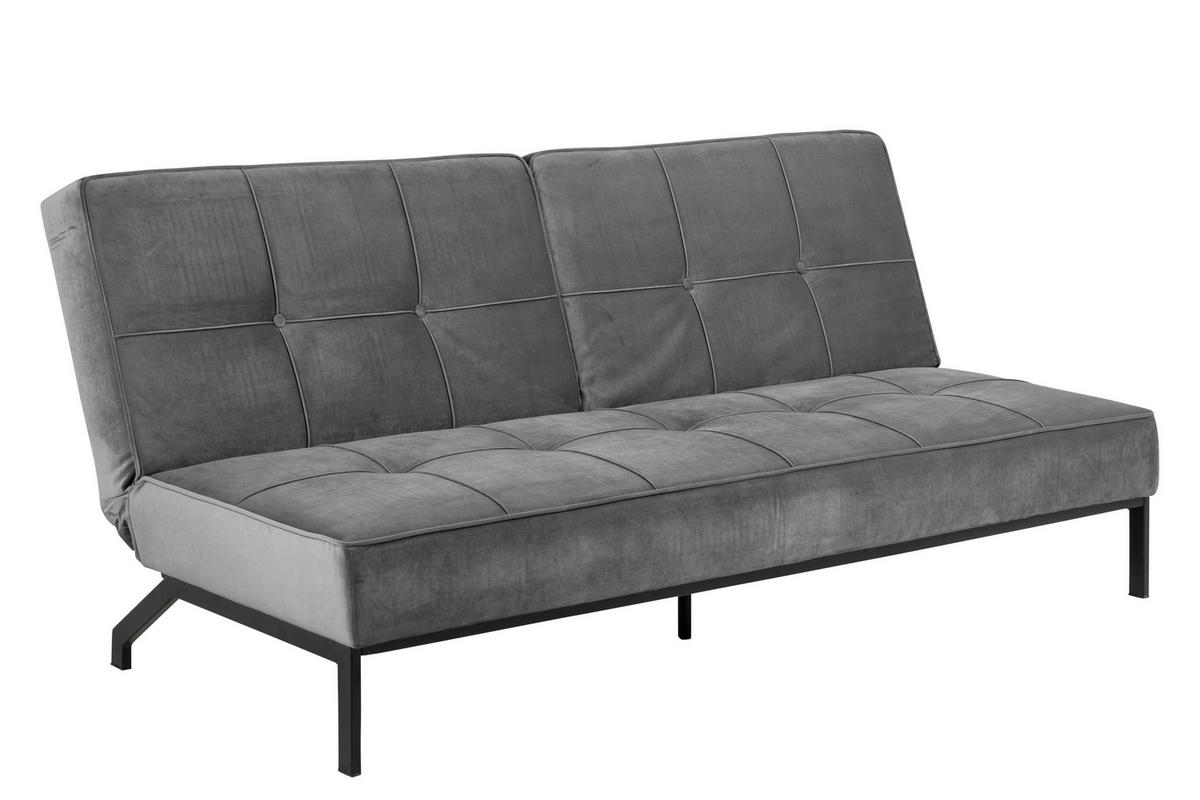 SCHLAFSOFA dunkelgrau - Grau, Holzwerkstoff (198/87/95cm) - ebuy24