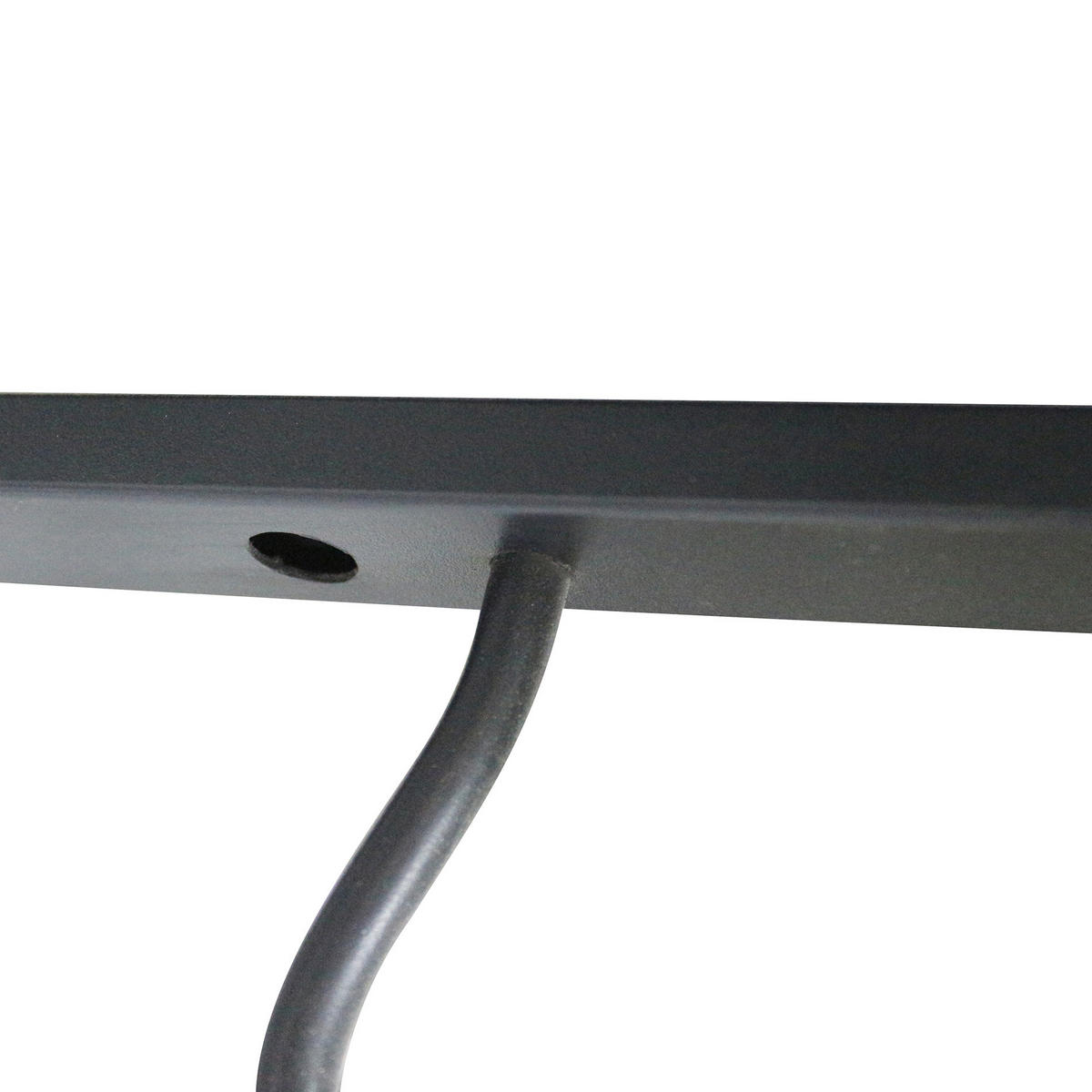 WANDFLASCHENHALTER Schwarz 14/14/90 cm - Schwarz, Metall (14/90/14cm) - Mobili Rebecca