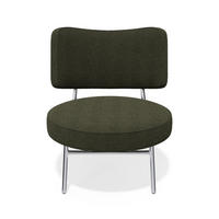 SESSEL Bouclé-Stoff 60cm - Olivgrün/Grün, Textil (60/70/71cm) - Sia Home