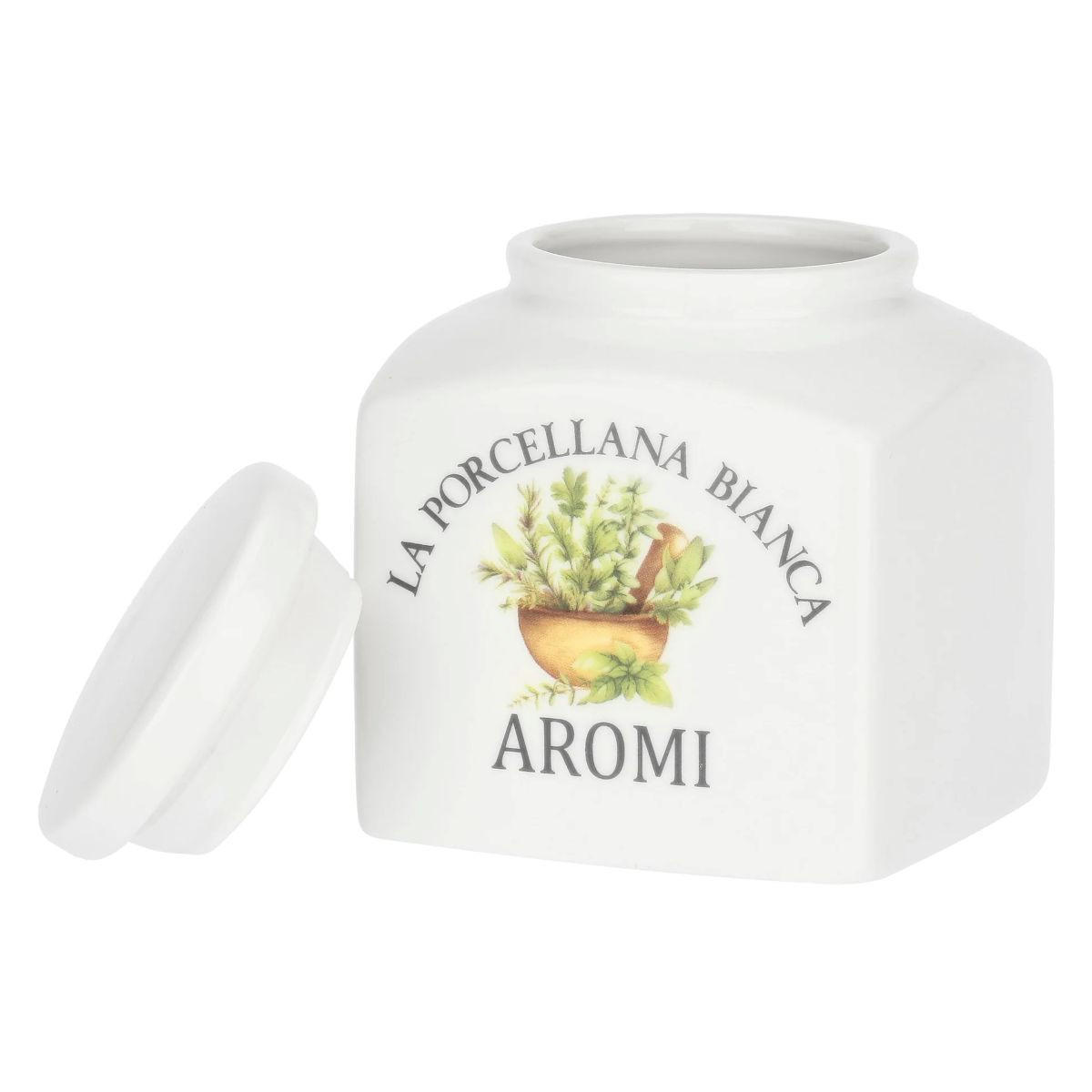 VORRATSDOSE Aromi 0,5 l - Multicolor, Keramik (10/10/11cm) - La Porcellana Bianca