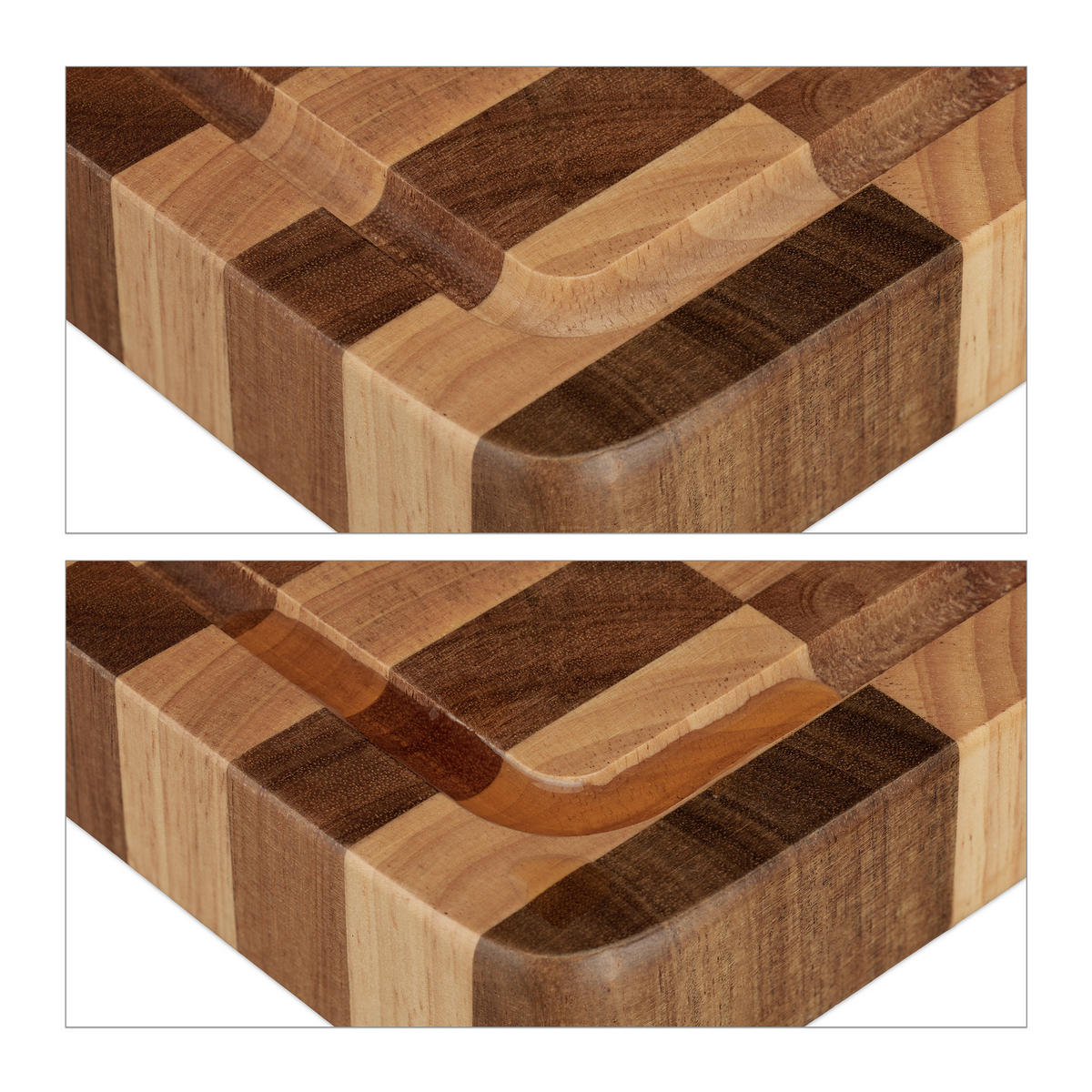 SCHNEIDEBRETT - Multicolor, Holz (40/30cm) - Relaxdays