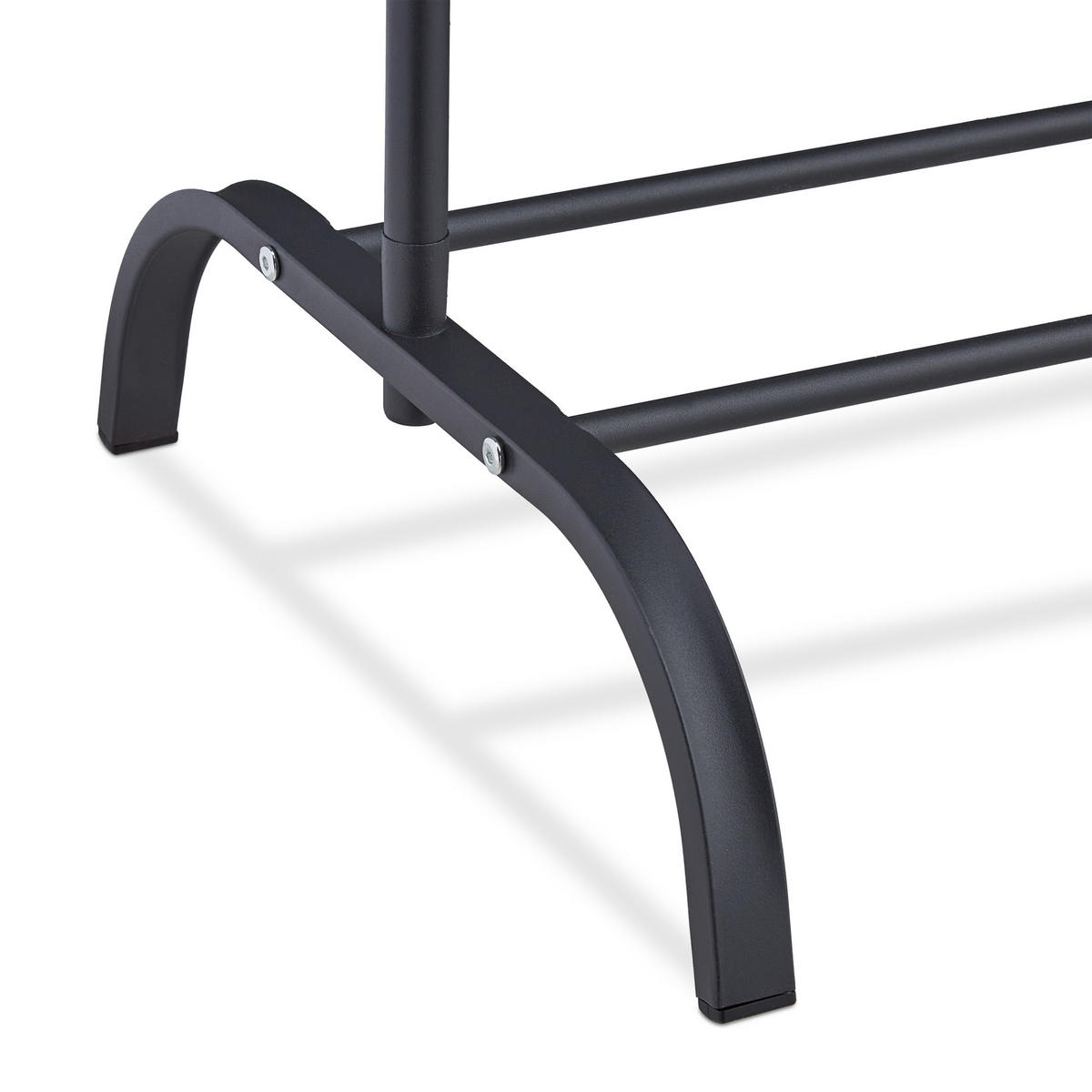 KLEIDERSTÄNDER - Schwarz, Metall (60/144/44cm) - Relaxdays