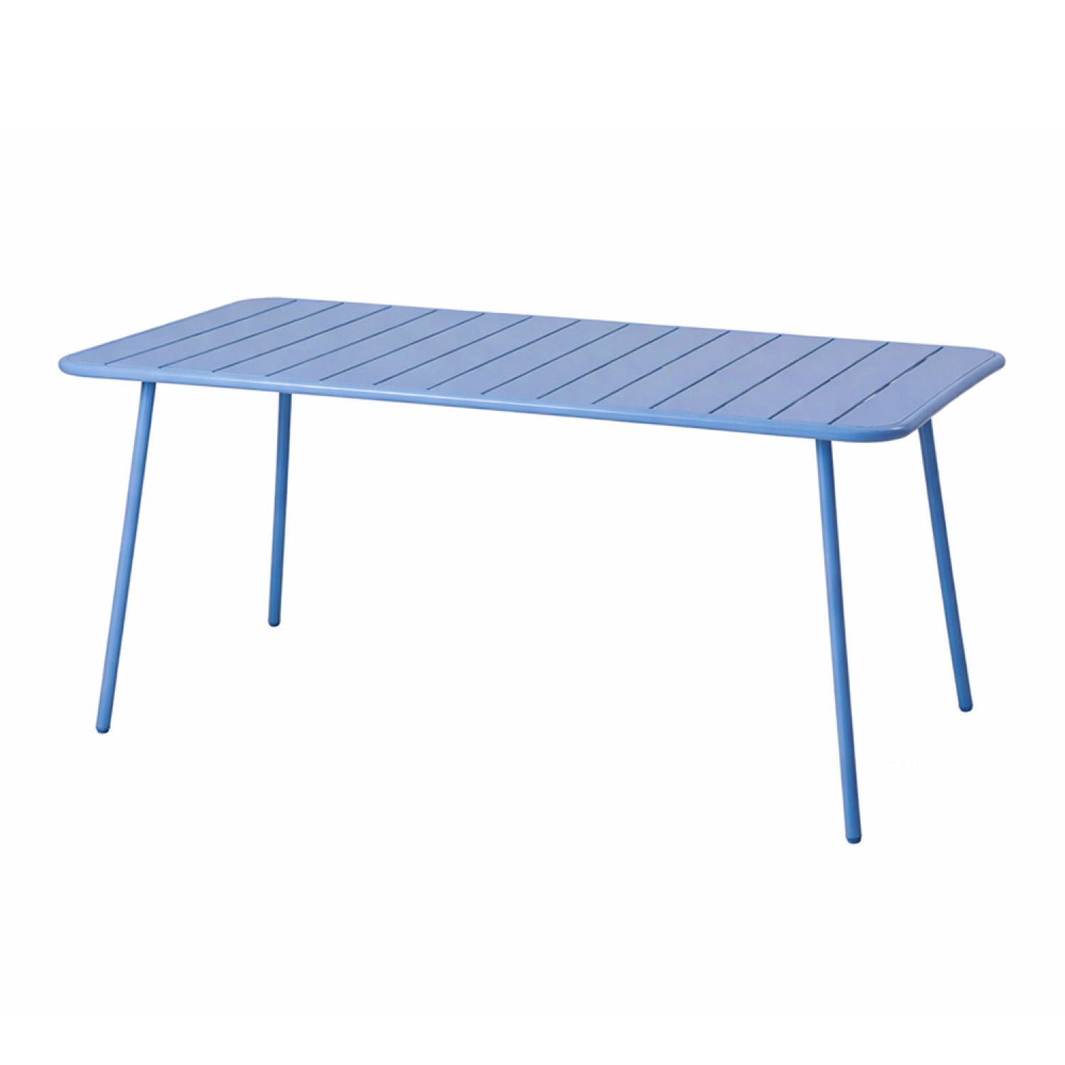 GARTENTISCH Bergame Blau für 6 Personen - Blau, Metall (160/70/72cm) - Concept Usine