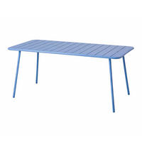 GARTENTISCH Bergame Blau für 6 Personen - Blau, Metall (160/70/72cm) - Concept Usine