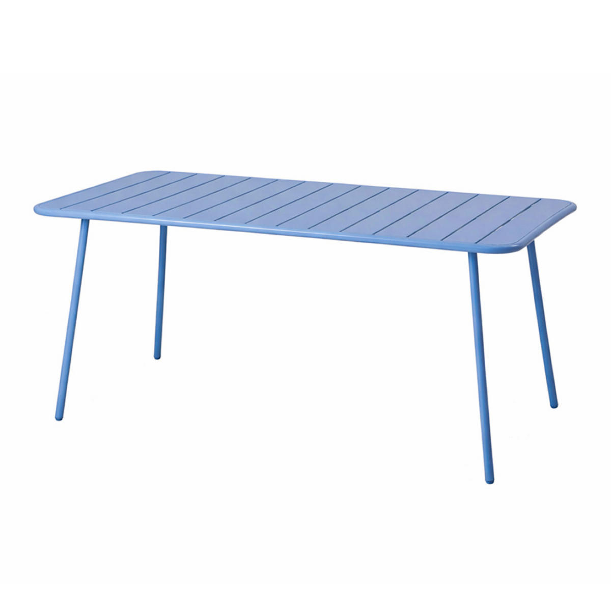 GARTENTISCH Bergame Blau für 6 Personen - Blau, Metall (160/70/72cm) - Concept Usine