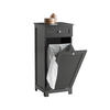 WÄSCHESCHRANK Grau - Grau, Holzwerkstoff (40/90/38cm) - SoBuy