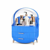 KOSMETIK ORGANIZER Liora 29/19/38 cm - Dunkelblau, Kunststoff (19/38/29cm) - ZMH