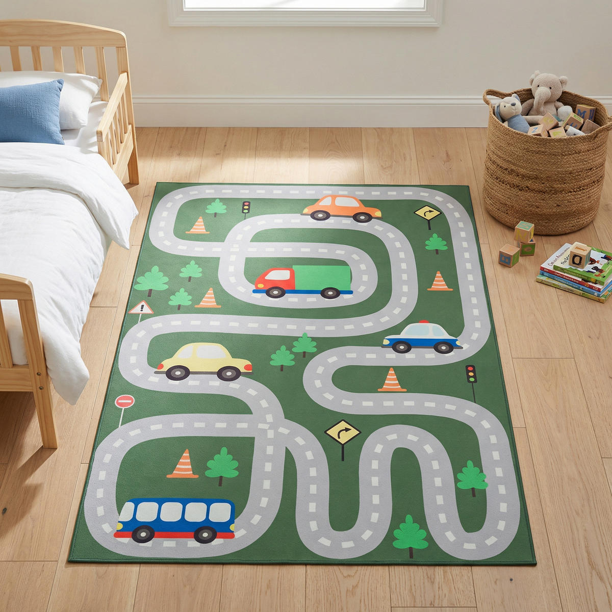 KINDERTEPPICH SNOOKI Grün 140/200 cm - Grün, Textil (140/200cm) - Tapiso