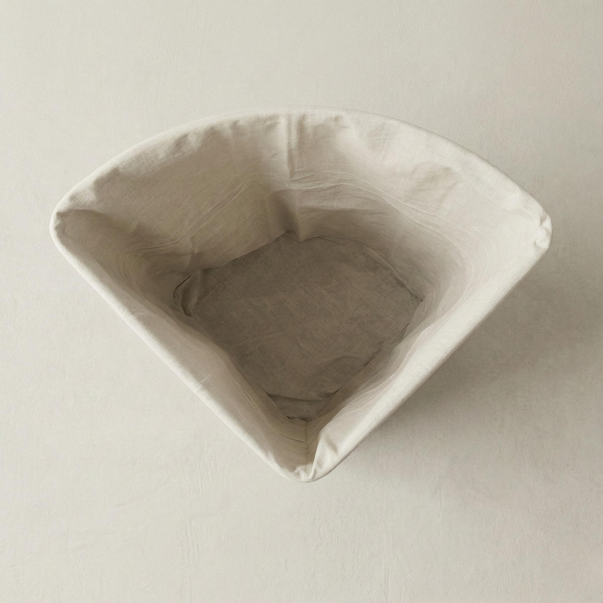 WÄSCHEKORB Arco Bambus 60 L - Weiß, Naturmaterialien (35/60/35cm) - NUXIO