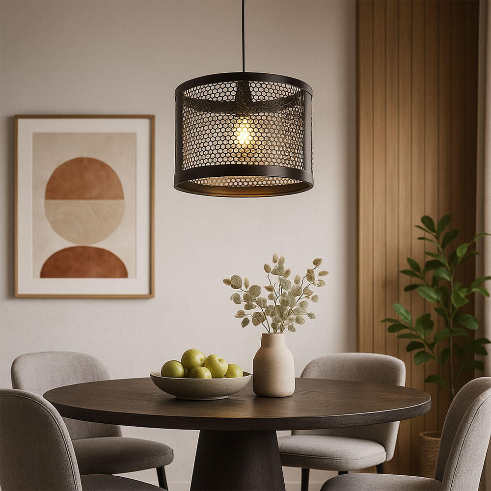 Thumbnail - Nowa Led, Schwarz, Metall, Rund, F, 40x150x40 cm, Lampen & Leuchten, LED Beleuchtung, LED-Hängeleuchten