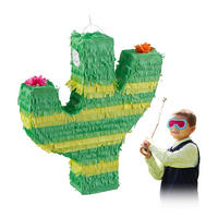 PINATA Kaktus - Multicolor, Papier (40/45/9cm) - Relaxdays