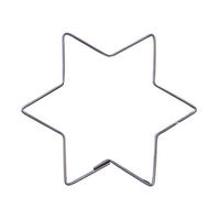 AUSSTECHFORM Stern 4,6 cm Silber - Silberfarben, Metall (4/1.5/4.6cm) - Orion 