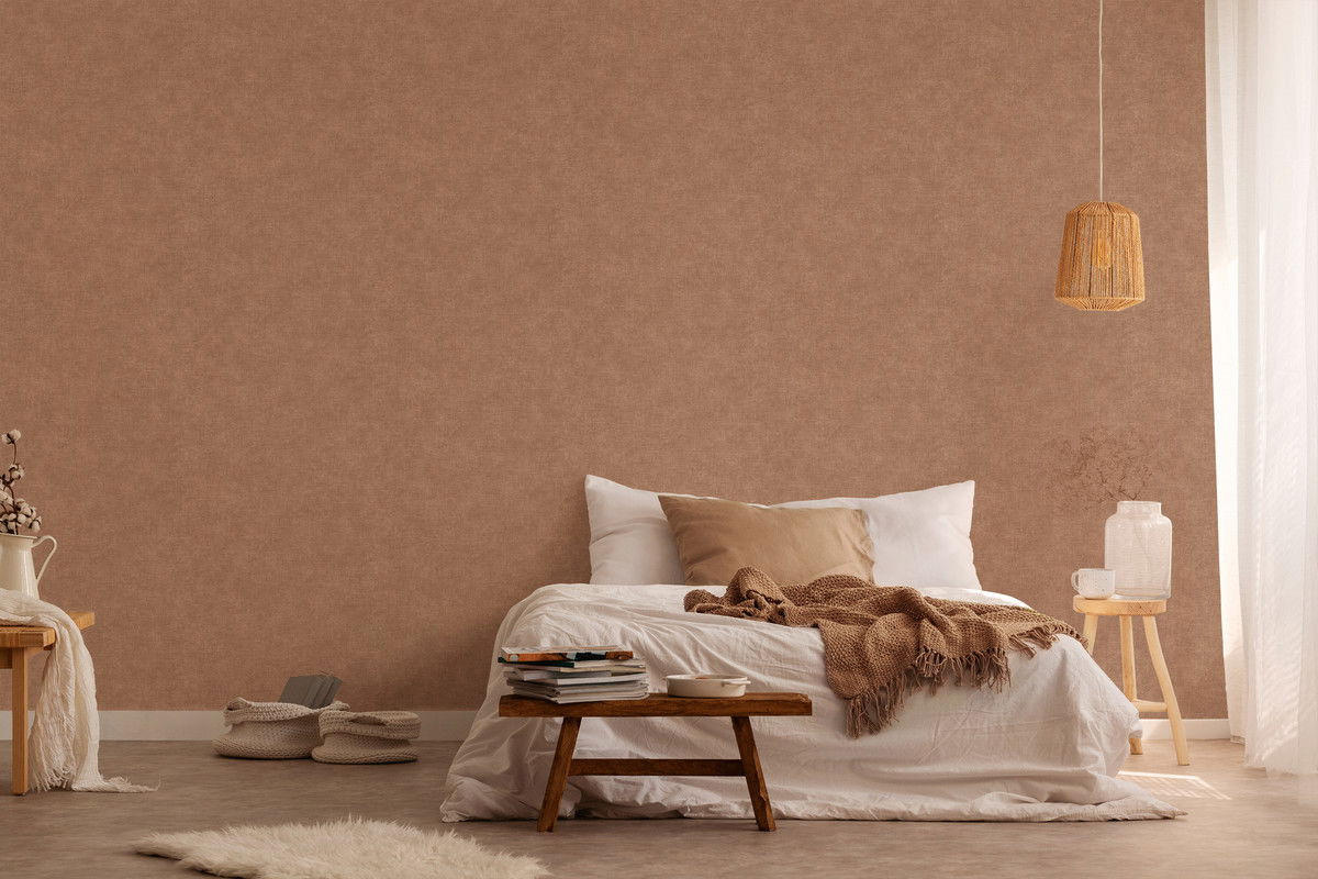 VLIESTAPETE Braun 53/1005 cm - Braun, Textil (53/1cm) - KUNSTLOFT