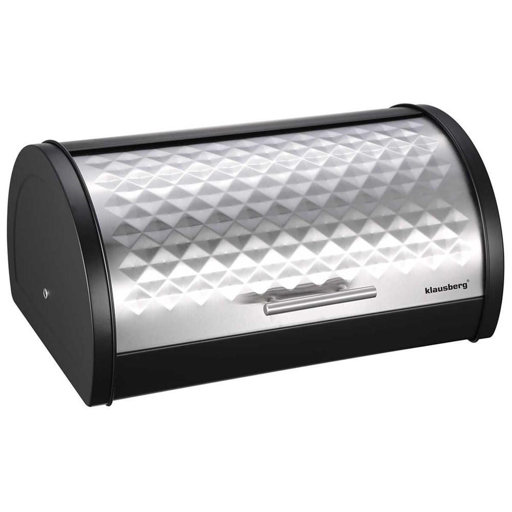 BROTKASTEN Silber 38/28/15.5 cm KB7454 - Silberfarben, Metall (28/15.5/38cm) - Klausberg 