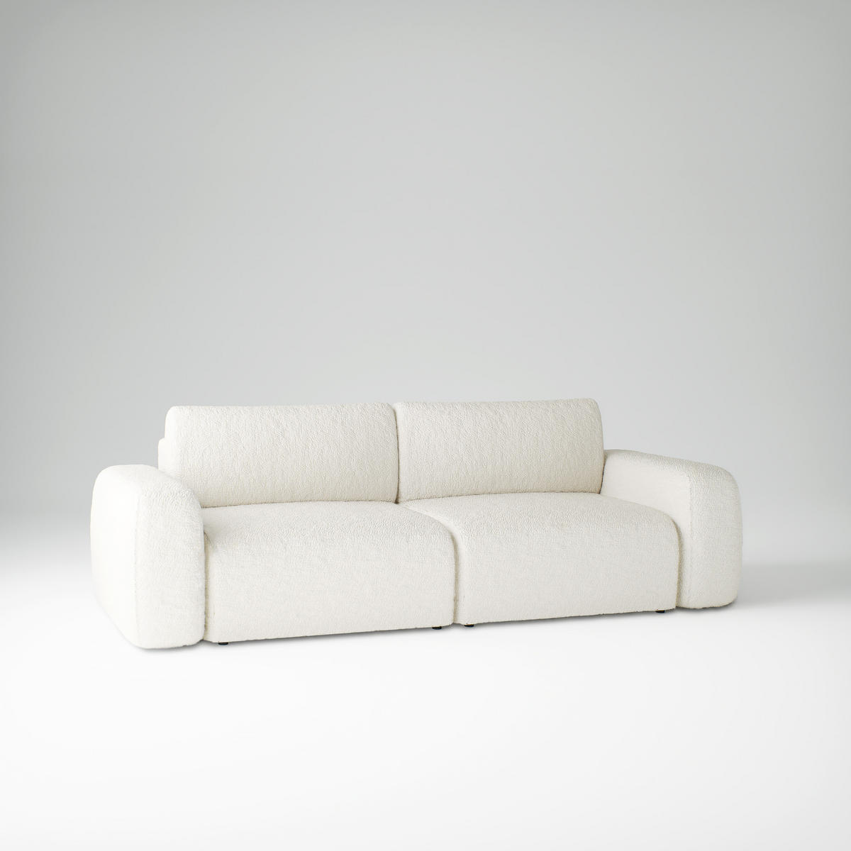 SCHLAFSOFA mit Bettkasten Varde Creme - Creme, Textil (255/85/105cm) - Fedve