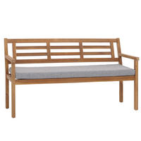 GARTENBANK Grau - Grau, Holz (145/82/59cm) - MCW