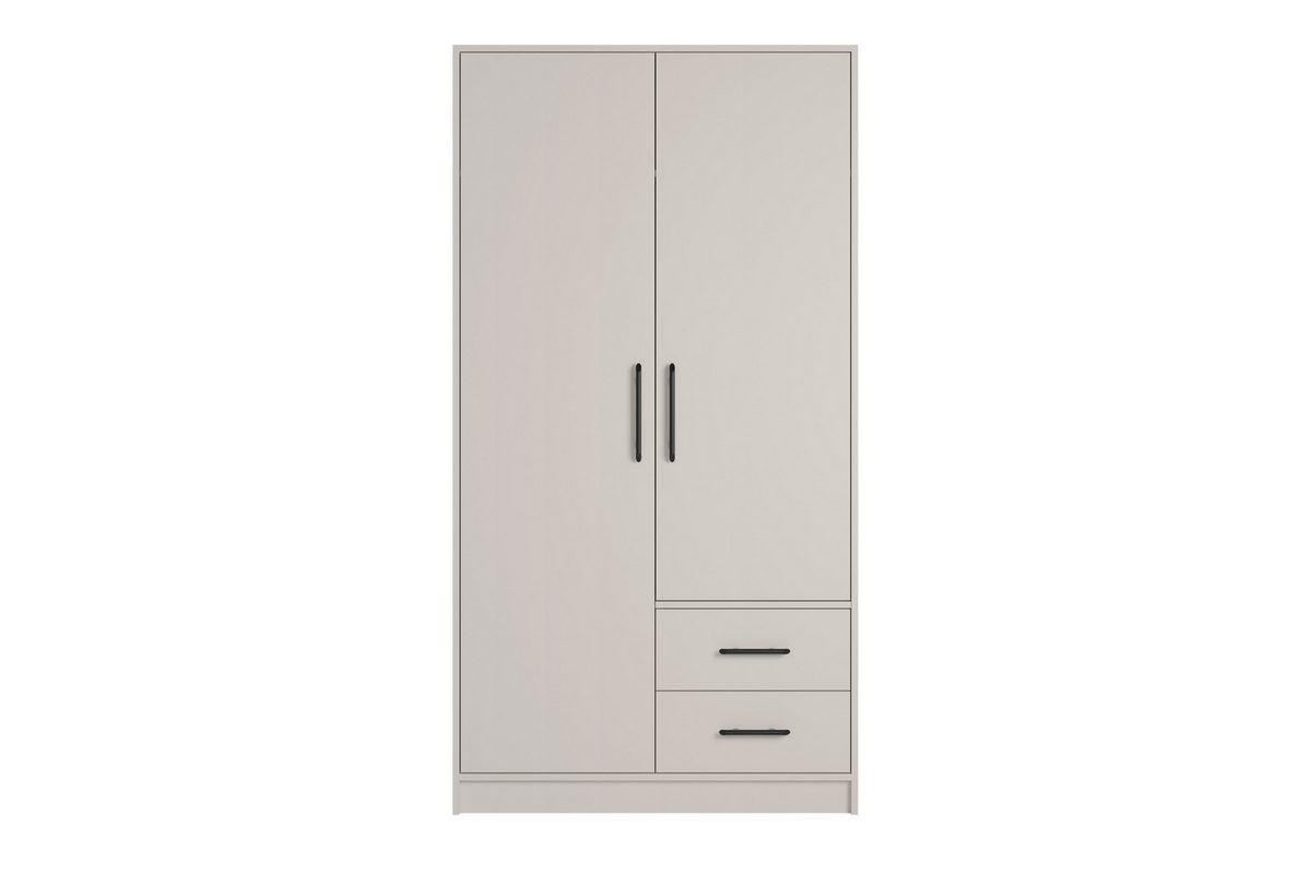 KLEIDERSCHRANK SAM SR3 2-türig 100 / 190 / 56 cm Kaschmir - Kaschmir, Holzwerkstoff (100/190/56cm) - Deine Möbel 24