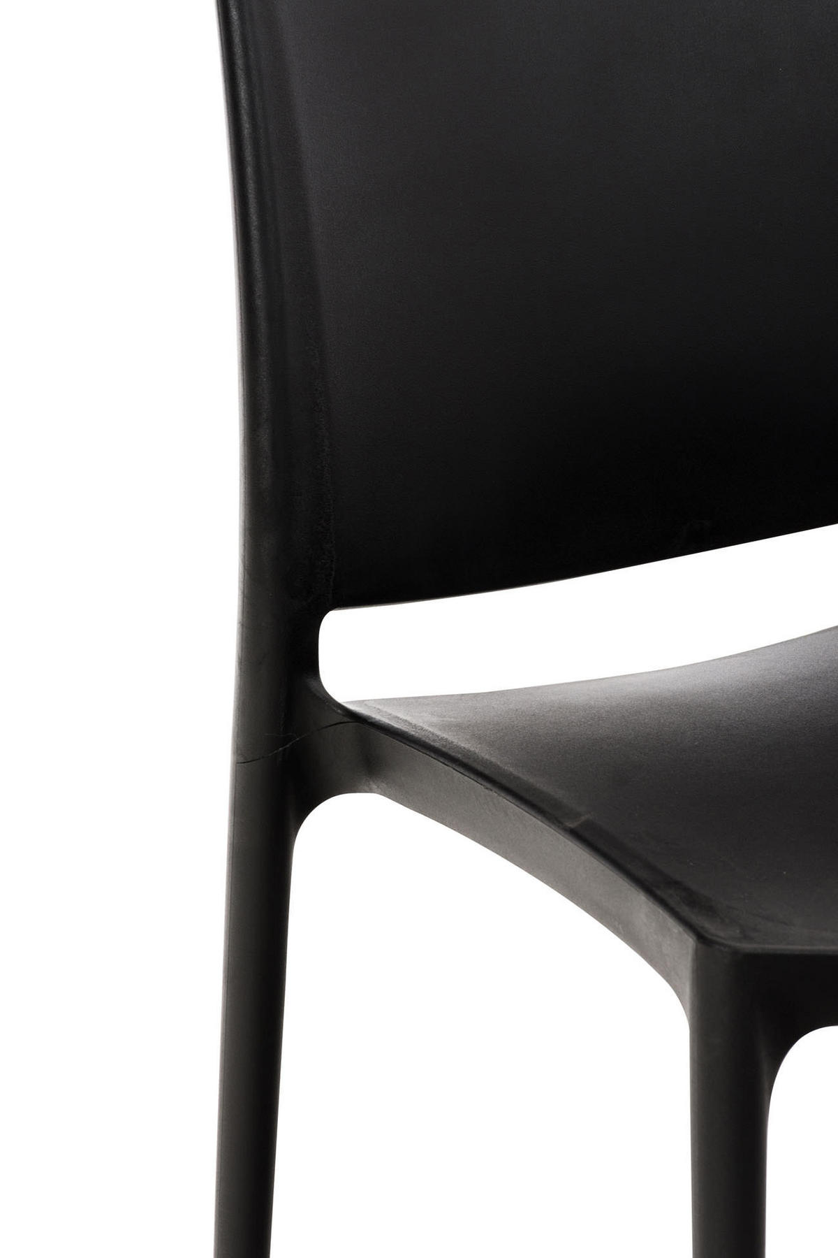 GARTENSTUHL Kunststoff schwarz - Schwarz, Kunststoff (44/81/50cm) - CLP