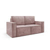 SOFA Orto Rosa, Zweisitzer Polstersofa - Rosa, Holzwerkstoff/Textil (178/93/82cm) - Bettso