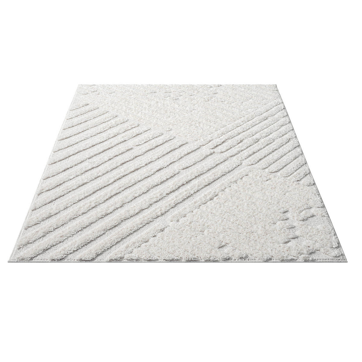 HOCHFLOR-TEPPICH Focus 749 Creme 140x200 cm - Creme, Textil (140/200cm) - carpet city