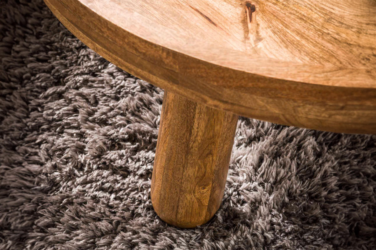COUCHTISCH-SET FLORA Braun Mango - Braun, Mangoholz/Holz (80/80/41cm) - KAWOLA
