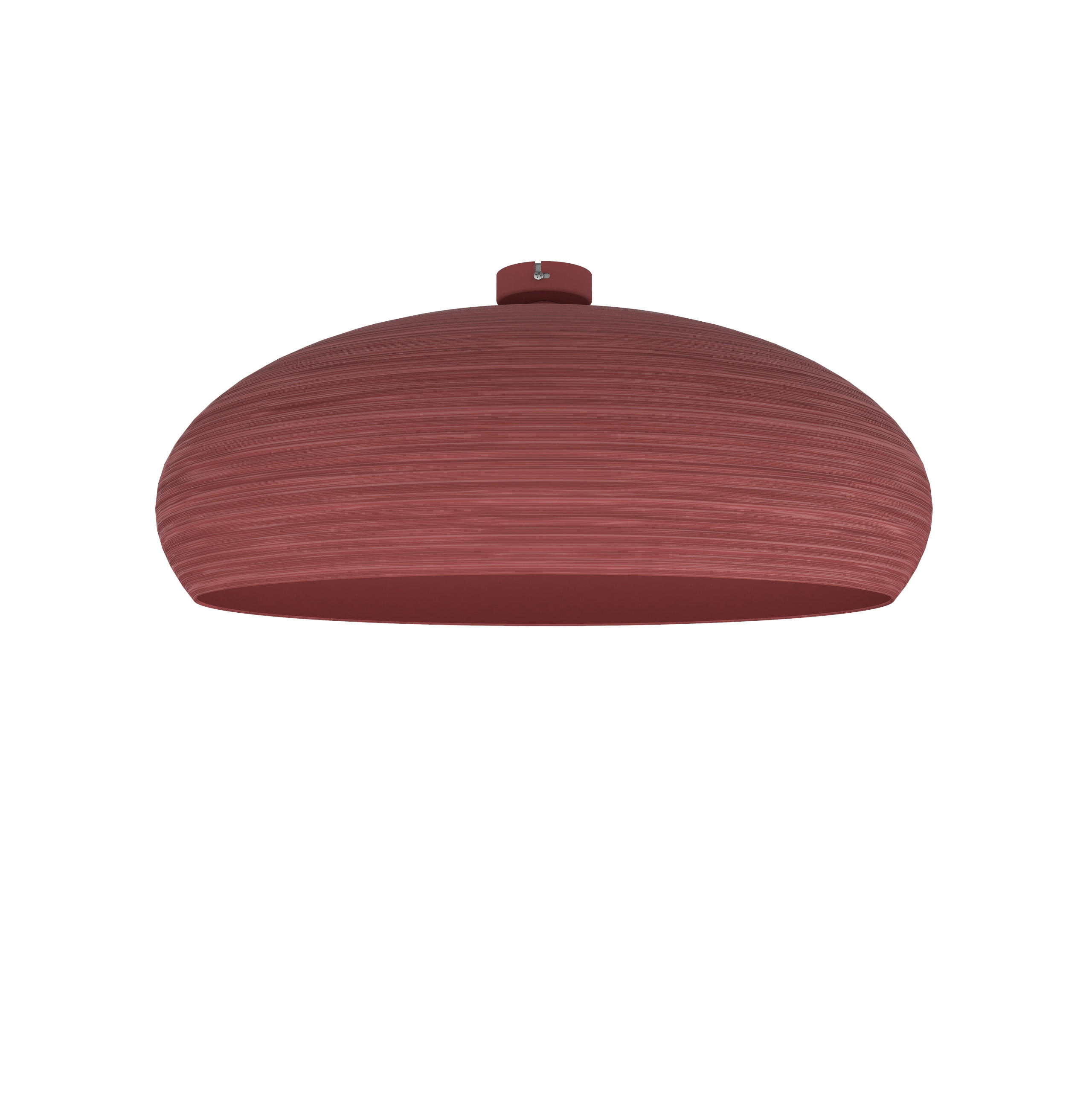 DECKENLEUCHTE Ufo - Rot, Metall (60/60/15cm) - Lumicom