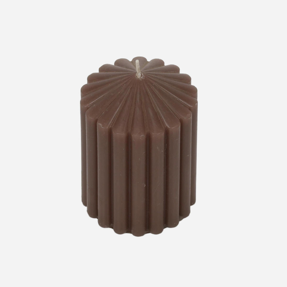 DEKOKERZE 7/7/10 cm - Braun, Paraffin (7/10/7cm) - Home Styling Collection