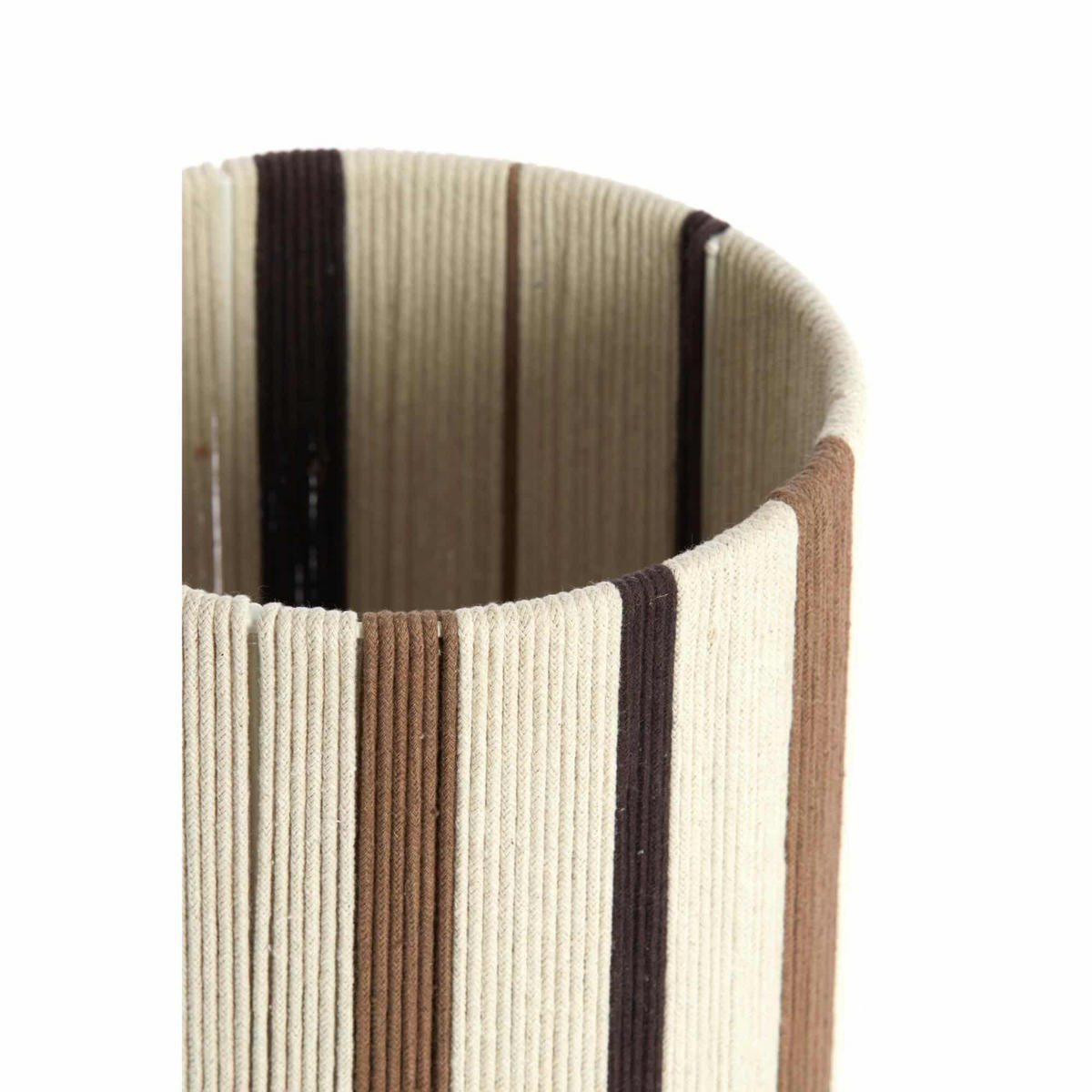 LAMPENSCHIRM Medan Weiß 20/20/30 cm - Weiß, Textil (20/20/30cm) - Light & Living