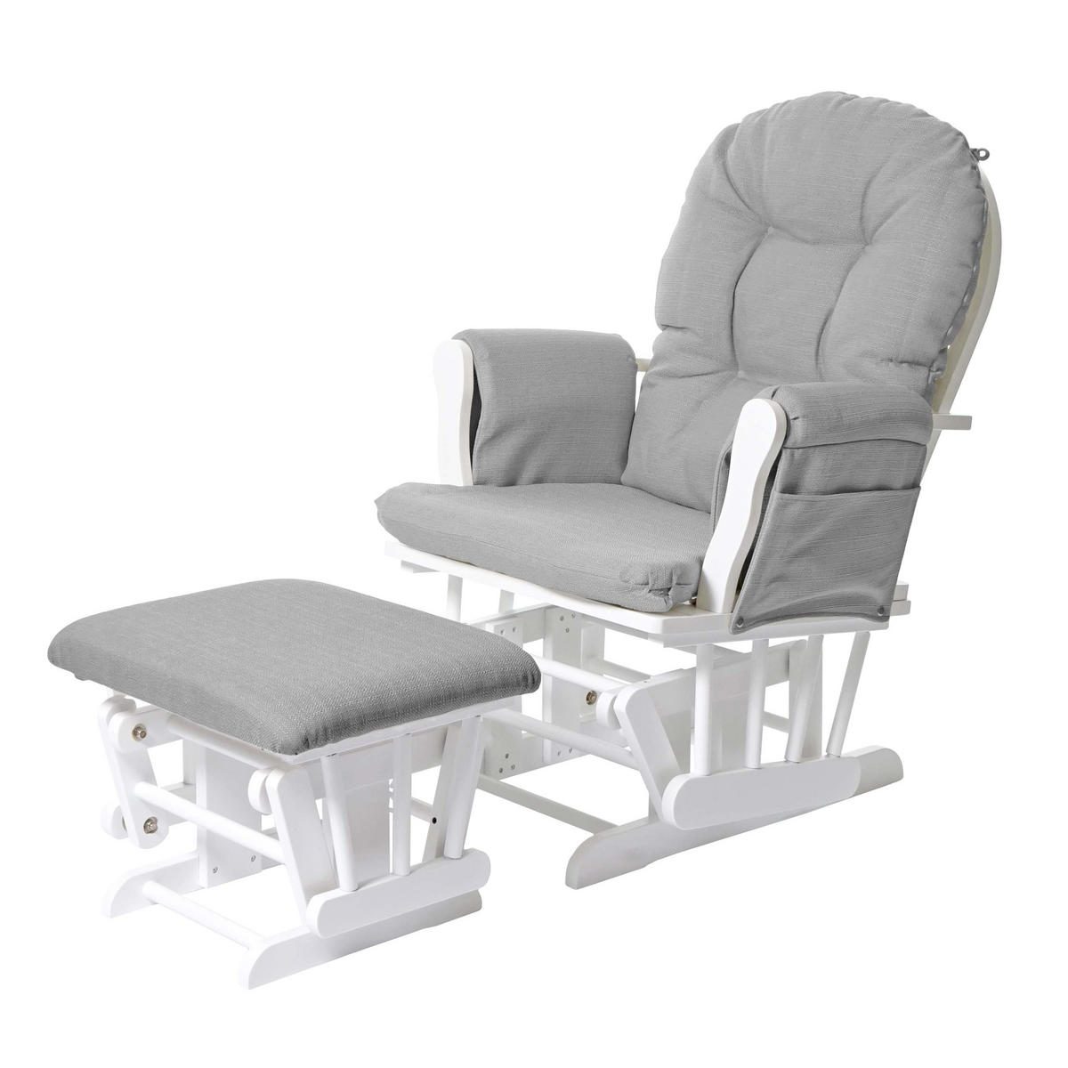 RELAXSESSEL SCHWINGSTUHL Hellgrau - Hellgrau, Textil (68/98/76cm) - MCW