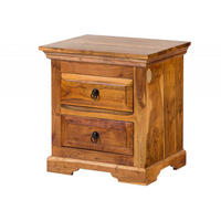 NACHTTISCH Akazie 52x40x54 honig lackiert OXFORD #0905 - Braun, Holz (52/54/40cm) - Massivmoebel24