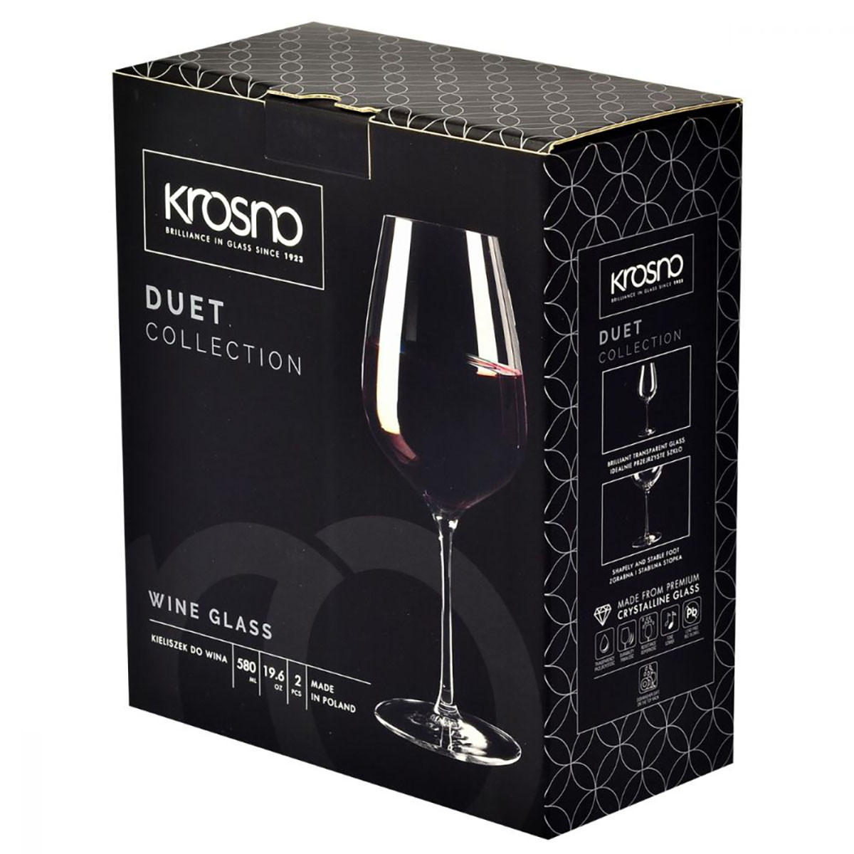 ROTWEINGLÄSER Duet, 2er-Set, 580 ml - Transparent, Glas (0.58L) - Krosno Glass