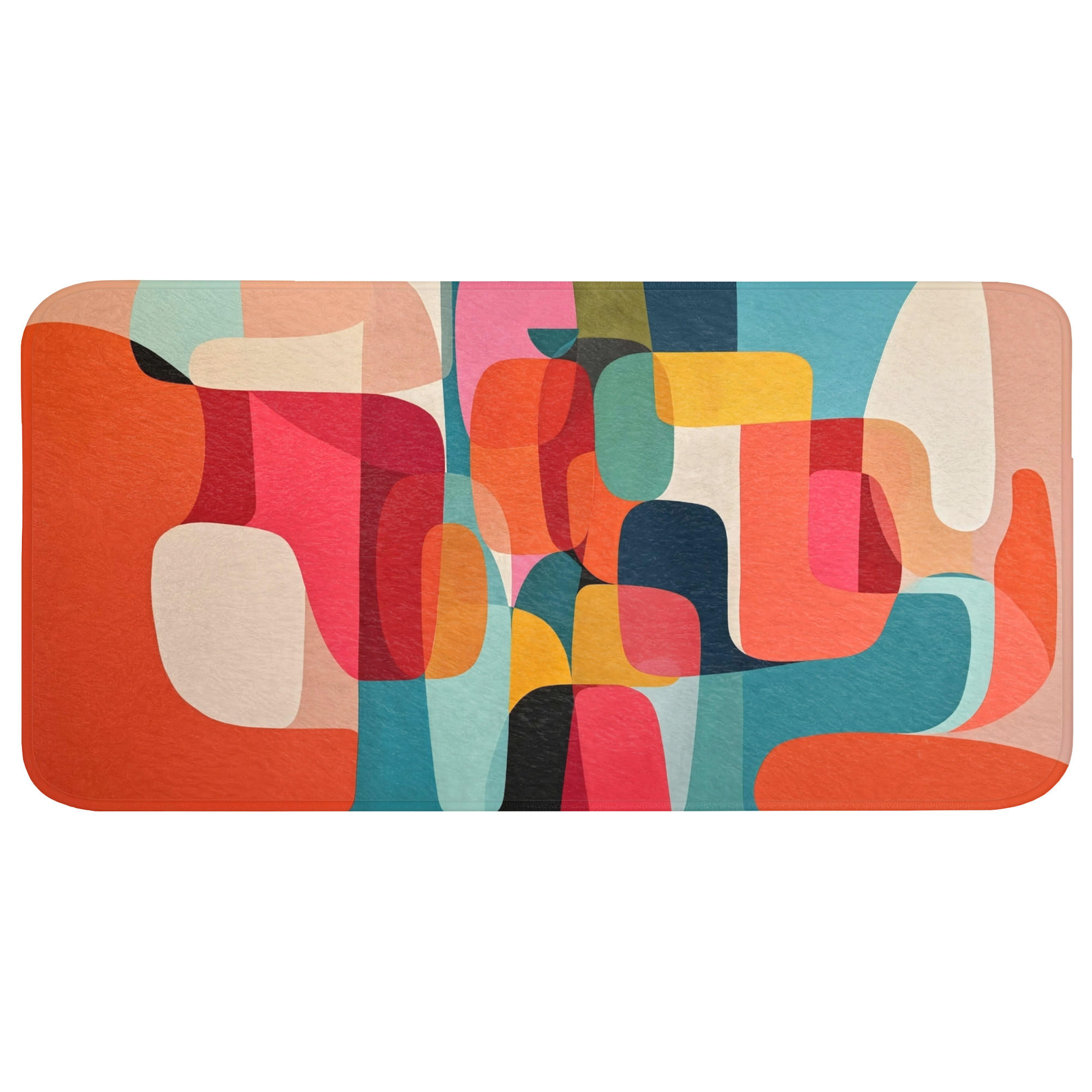 OnlyWow KOUPELNOVÁ PŘEDLOŽKA Tvary - barevné - abstraktní - letadla 120x60 cm