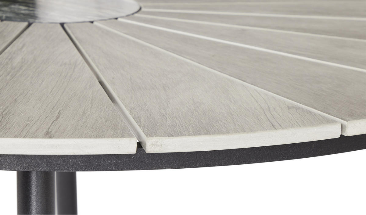 GARTENTISCH Schwarz - Schwarz, Holzwerkstoff (120/120/75cm) - ebuy24