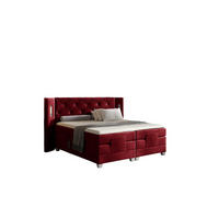 BOXSPRINGBETT Elektrisch Steve - Rot, Holzwerkstoff/Textil (120/200cm) - Fun Möbel