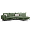 ECKSOFA CALME 5-Sitzer, olive - Olivgrün, Holz/Textil (294/229cm) - Courtois Laville