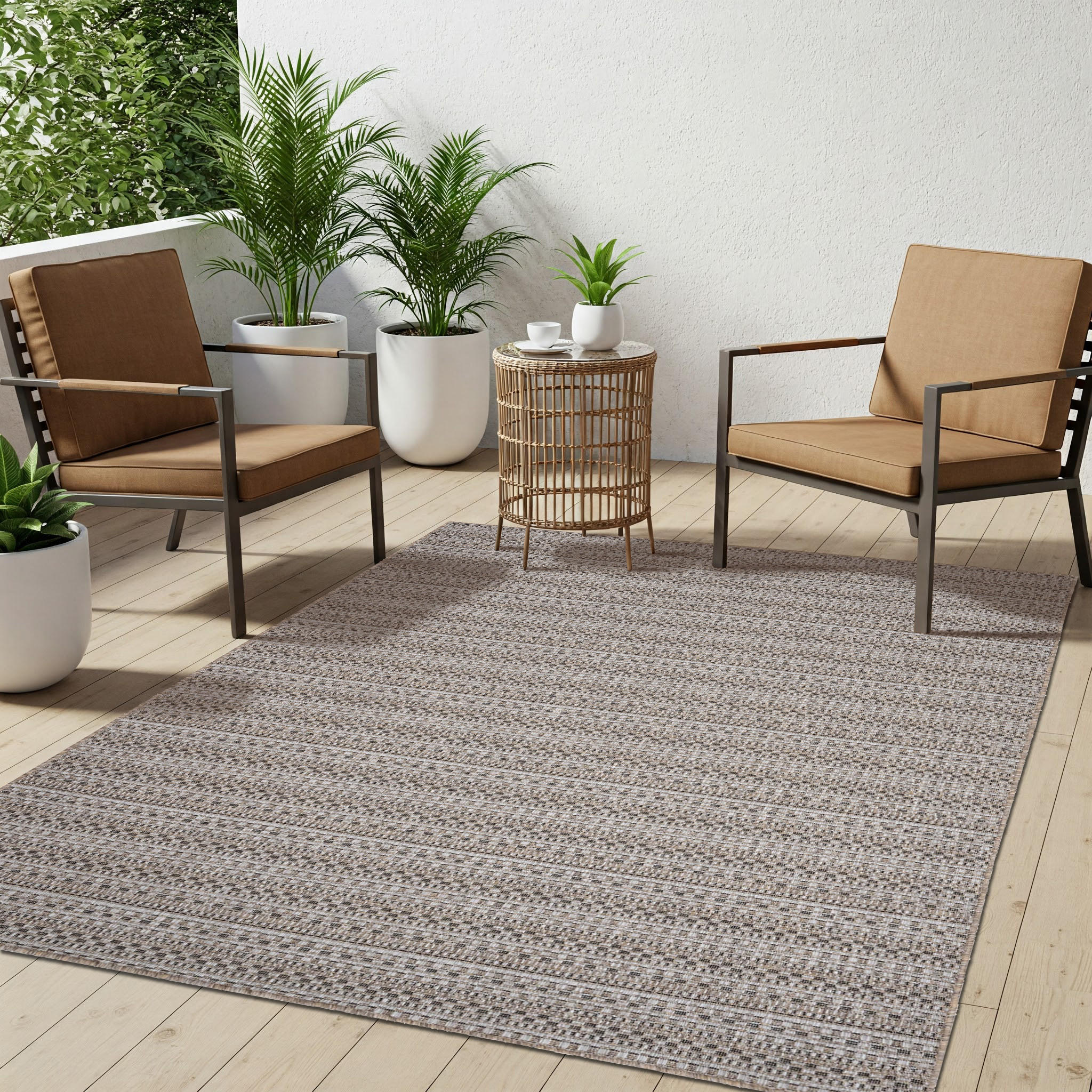 TEPPICH MELISSA Braun 140/200 cm - Braun, Kunststoff (140/200cm) - Tapiso