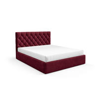 POLSTERBETT BEZA IV - Weinrot - Weinrot, Holz/Textil (180/200cm) - AN-Moebel 4u