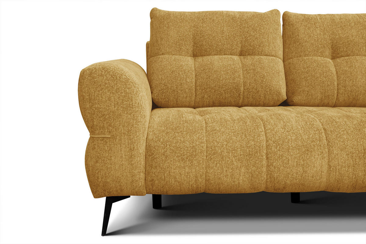 SOFA SALVINI 2,5-Sitzer, gelb - Gelb, Holz/Textil (206/88/99cm) - Courtois Laville