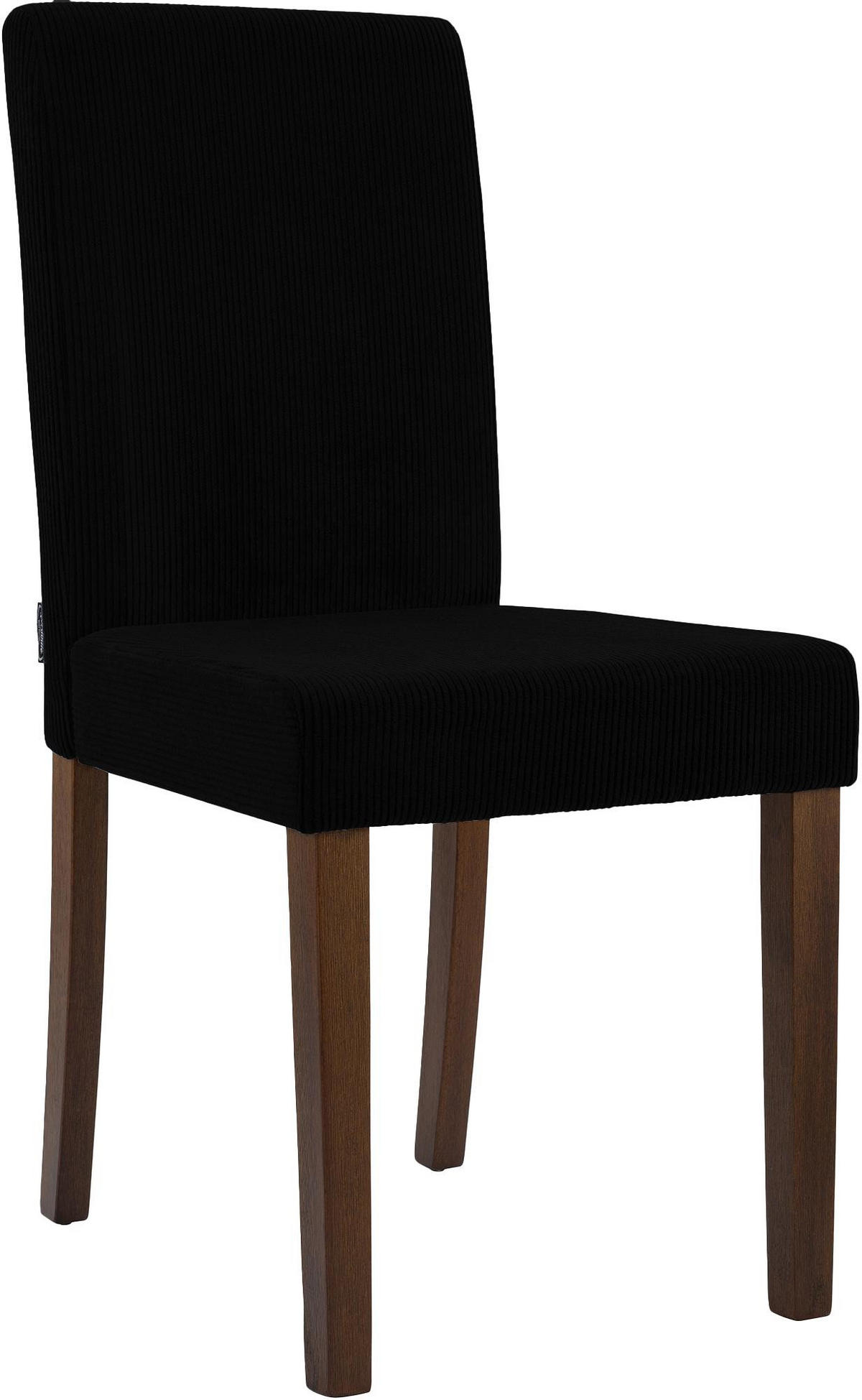 ESSZIMMERSTUHL Cord Schwarz - Schwarz, Holz/Textil (41/91/47cm) - CLP