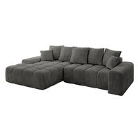 ECKSOFA Ottomane Links ENSI-L - 267x164x88 cm Anthrazit - Anthrazit, Holzwerkstoff/Kunststoff (267/164cm) - ALTDECOR