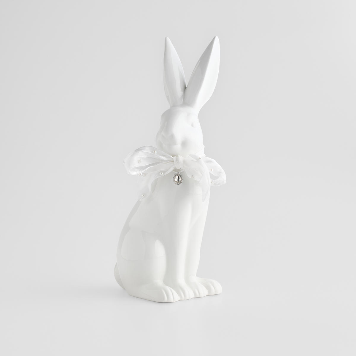 DEKOFIGUR Hopsa - Weiß, Keramik (13/41/18cm) - home&you