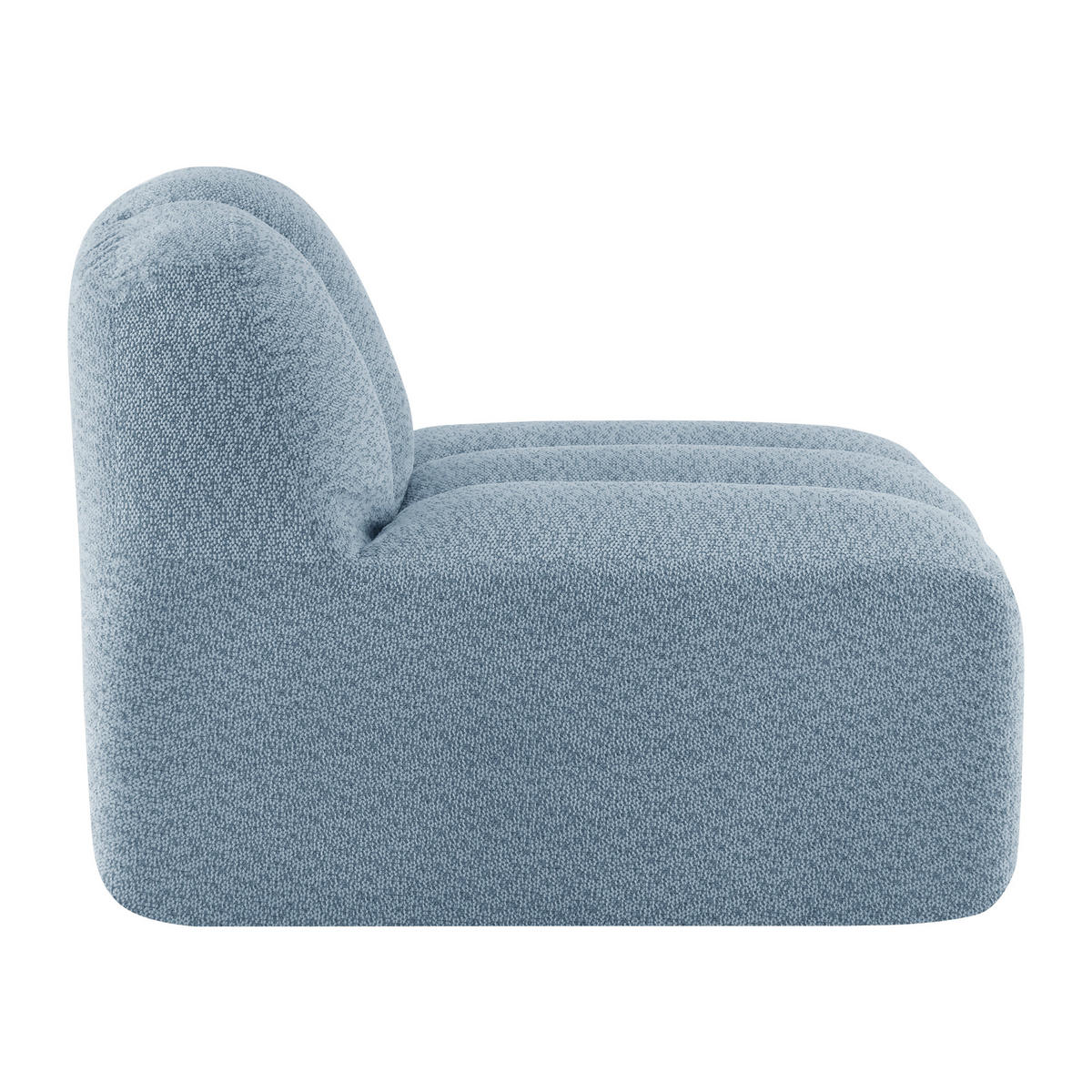 SESSEL ohne Armlehnen aus Granular Fleece, DE-42651, Blau - Blau, Textil (78/79/104cm) - ComfortXL