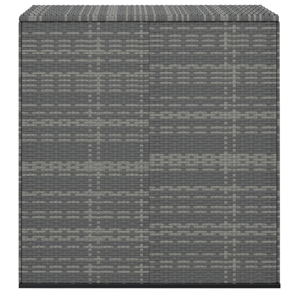 GARTEN-KISSENBOX PE Rattan 100x49x103,5 cm Grau - Grau, Kunststoff (100/103.5/49cm) - furnicato