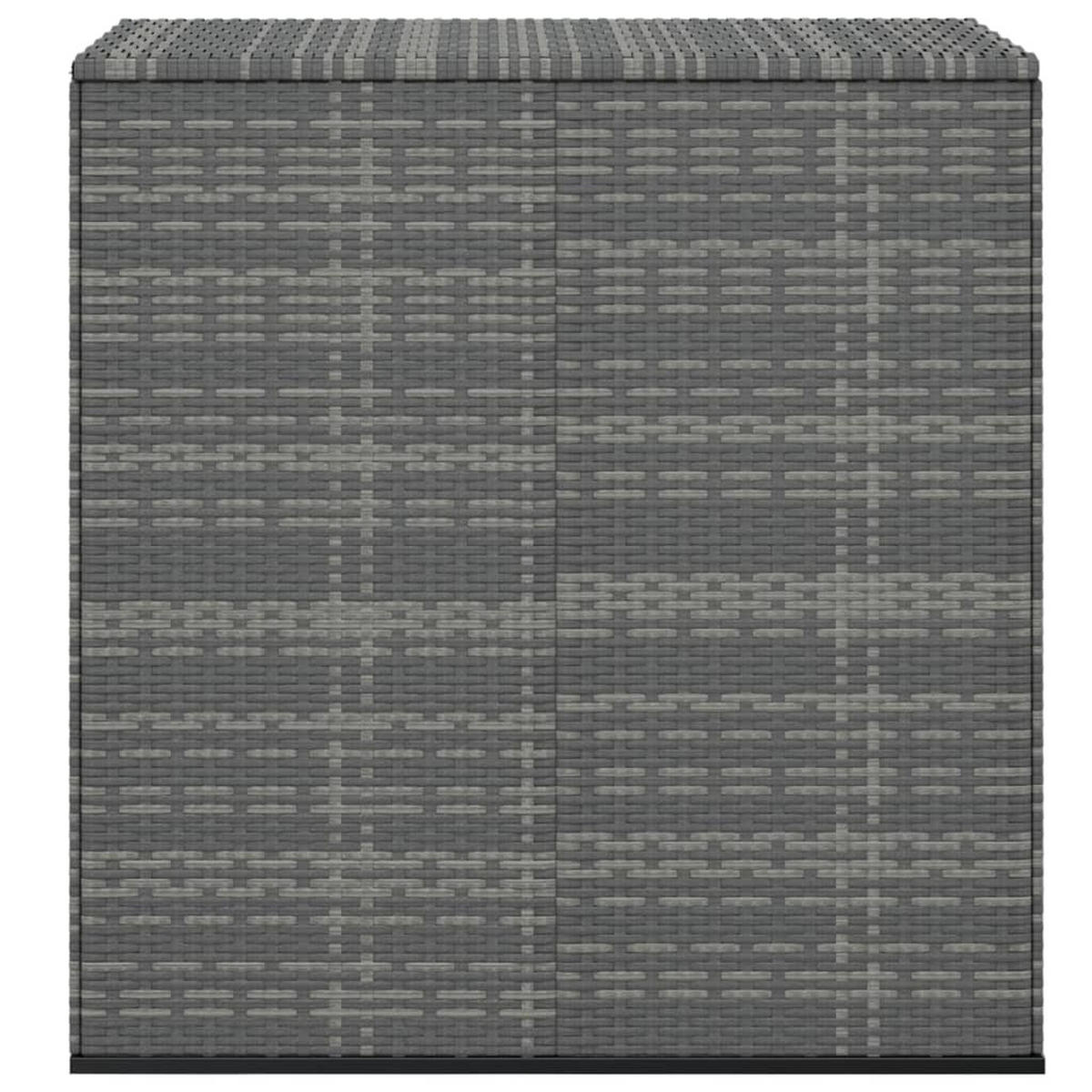 GARTEN-KISSENBOX PE Rattan 100x49x103,5 cm Grau - Grau, Kunststoff (100/103.5/49cm) - furnicato