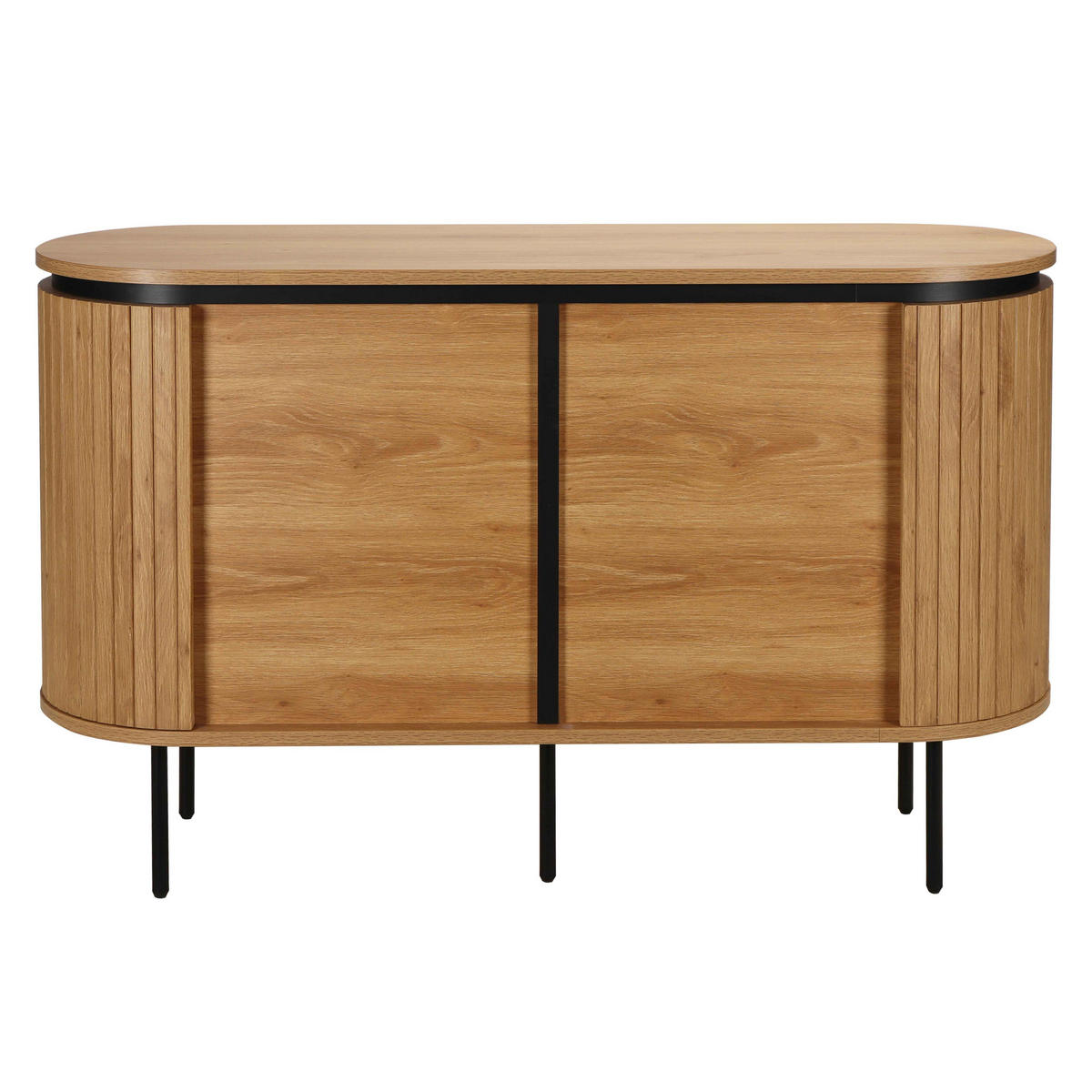 SIDEBOARD, helles Holzeffekt - Beige, Holz (40/76/120cm) - Oviala