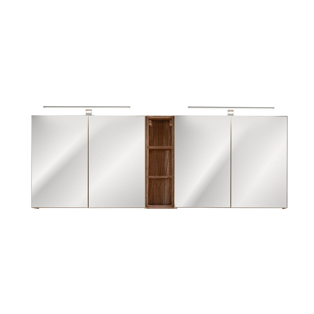 KOUPELNOVÝ NÁBYTEK 180cm Eros 2er-Set Krtek - šedohnědá, kompozitní dřevo (180/48/46cm) - Petits-meubles